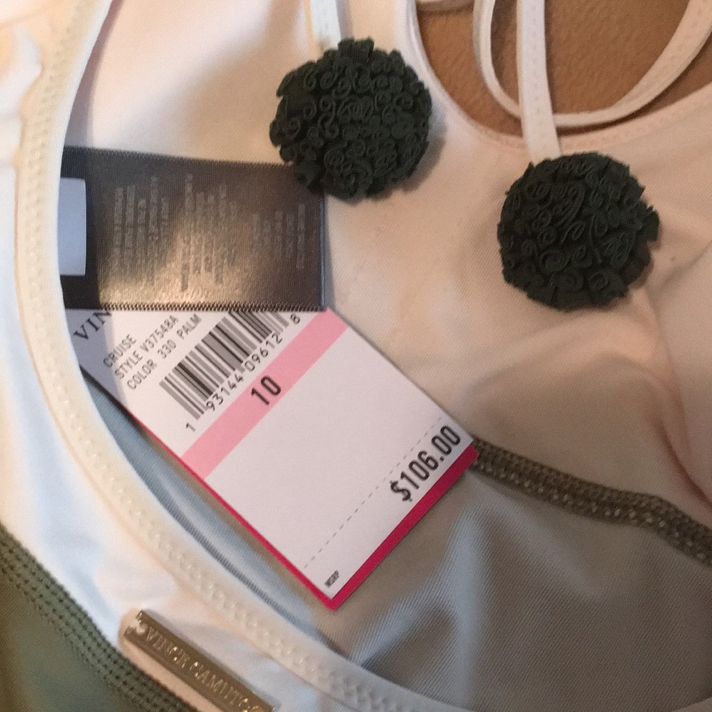 Vince Camuto Sun Block Color Blocked One-Piece - Picture 8 of 9